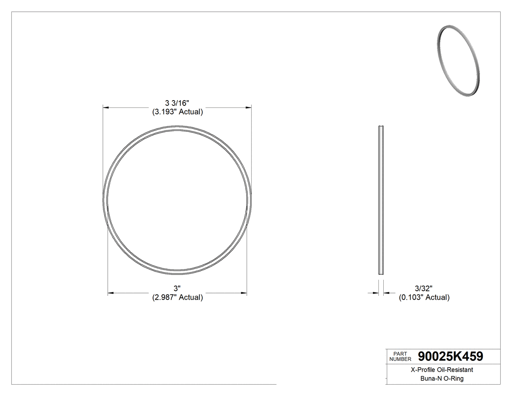 Technical drawing - 90025K459